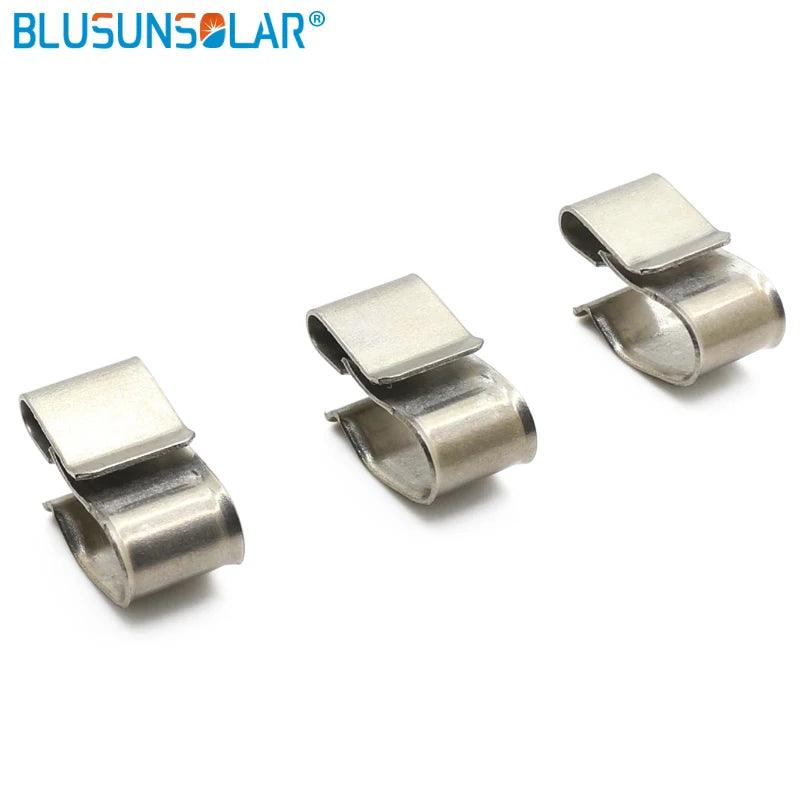 1000 PCS /Lot High Quality Stainless Steel Solar PV Cable Clip PV Solar Clamp for Solar Wire Cable