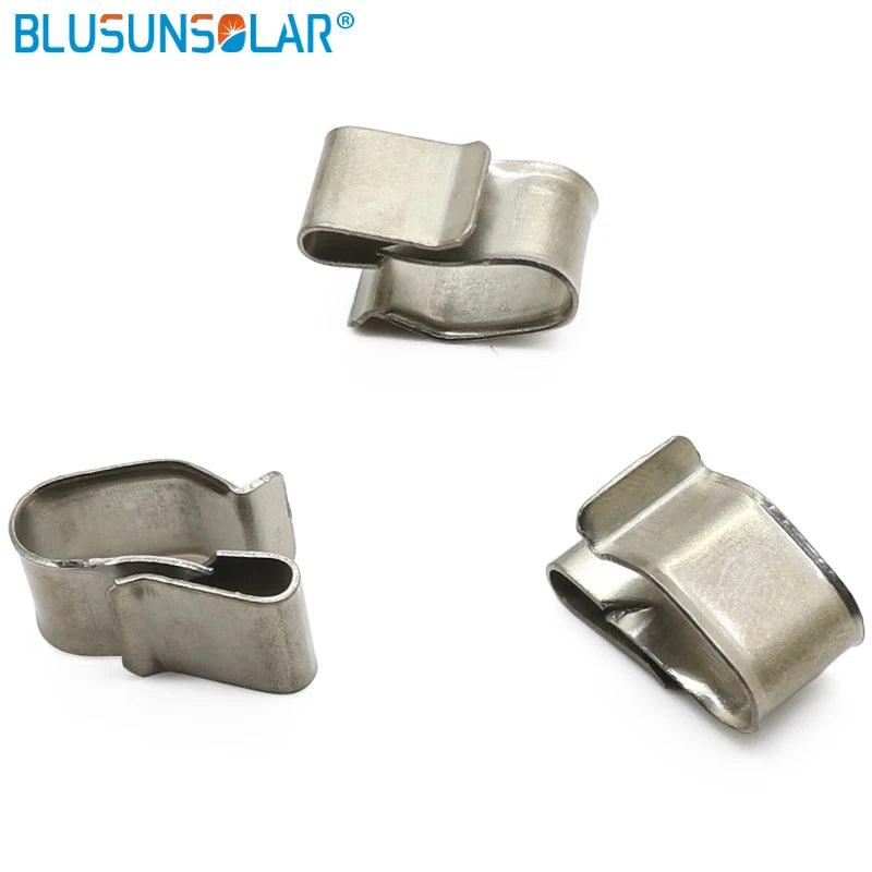 1000 PCS /Lot High Quality Stainless Steel Solar PV Cable Clip PV Solar Clamp for Solar Wire Cable