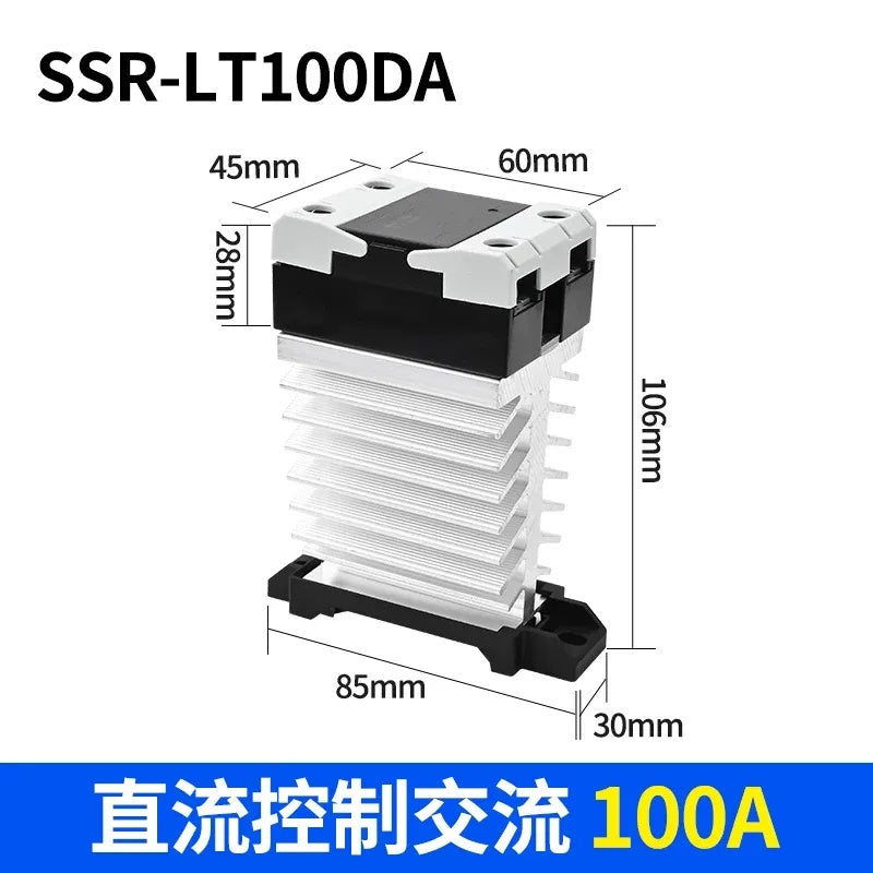 din rail solid state relay, integrated SSR contactor, SSR-100DA