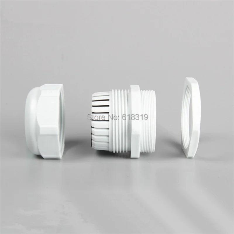 100pcs/lot PG13.5 Cable Gland IP68 Waterproof Connector Diameter 3-6.5mm Nylon Plastic Wire Glands