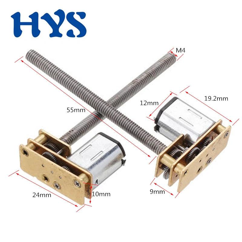 1024-N20 M4 55mm Mini Electric Motors 3V 6V DC 12 Volt V Reversible Micro DC Motor Metal Gearbox,dc motor n20 m4