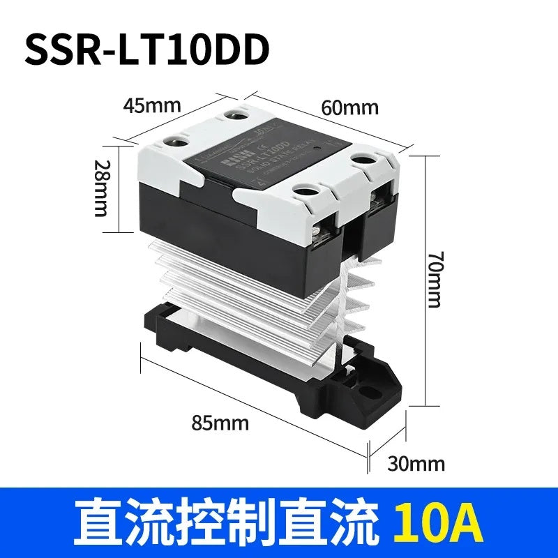 din rail solid state relay, integrated SSR contactor, SSR-10DD