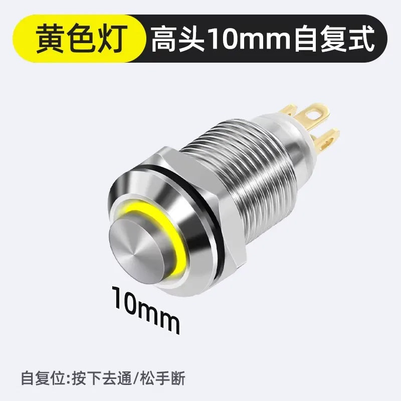 10mm_Button_High_head_Momentary_type_with_Yellow_led