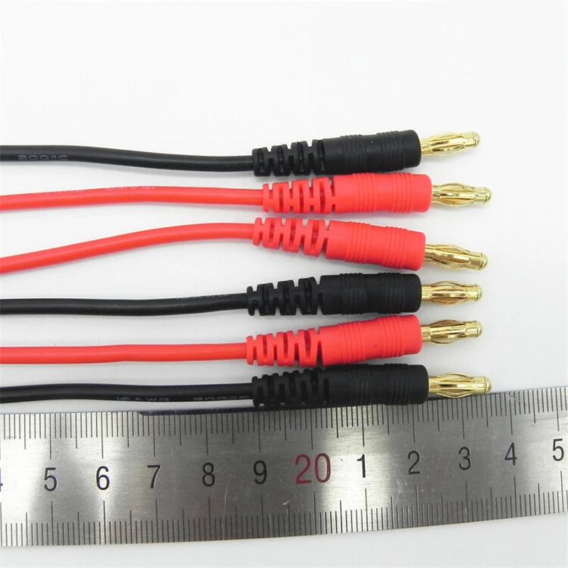 0PCS/Lot Mini Tamiya Connector 4.0mm Banana Plug with High Temperature Silicone Wire 14AWG Cable Lenght 15cm
