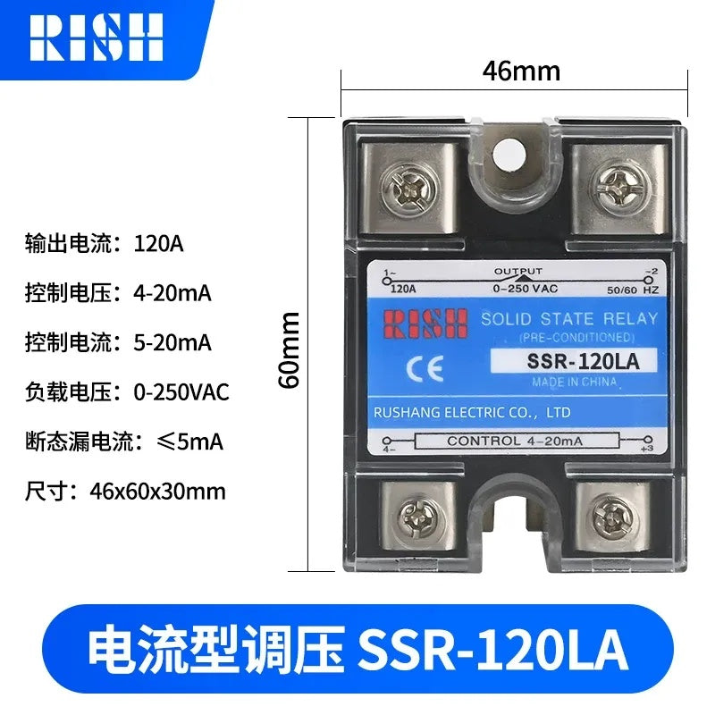 SSR voltage regulator, current controlled SSR regulator, voltage controlled SSR module, single phase AC voltage regulator, SSR-LA voltage regulator, SSR-120LA