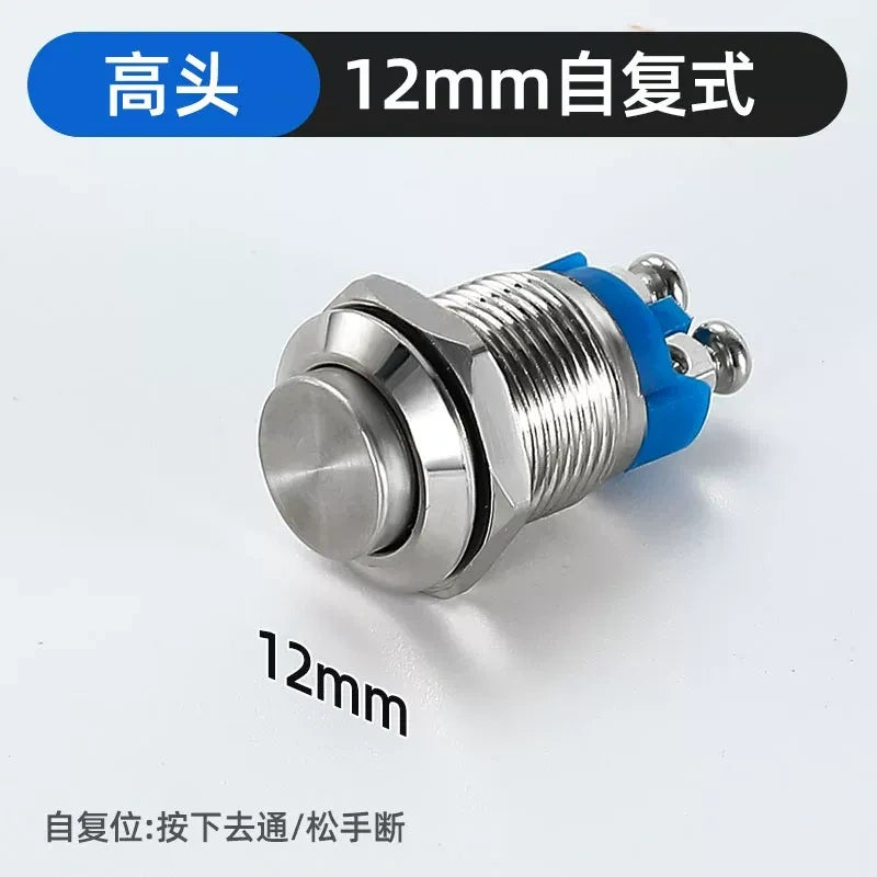 high head metal button,screw terminal button,12mm waterproof button