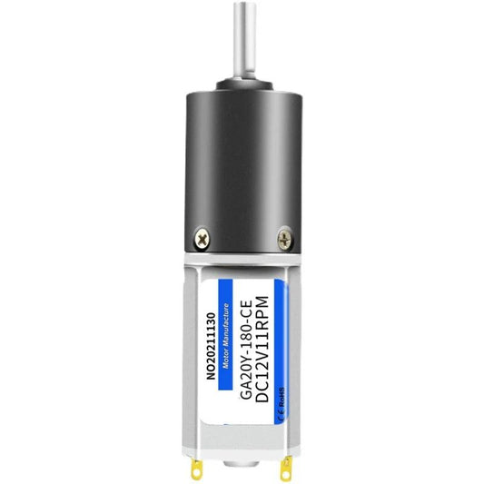 12V 24V DC Planetary Gear Motor High Torque Reducer Speed 11rpm-2268rpm PWM Controller Forward Reverse Motor Engine GA20Y-180