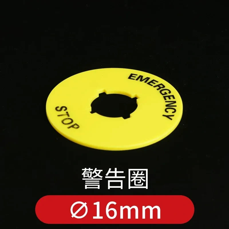 Push Button Protective Cover, Waterproof Dustproof Anti-oil Button Guard Cap, Warning Ring, for 12/16/19/22/25mm Metal Pushbutton Switch