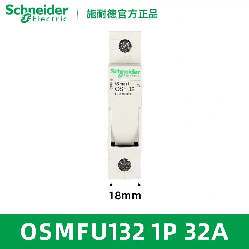 Schneider OSMFU132 Fuse Holder ,DIN Rail Fuse Holder, 1P 32A Fuse Holder without indicator
