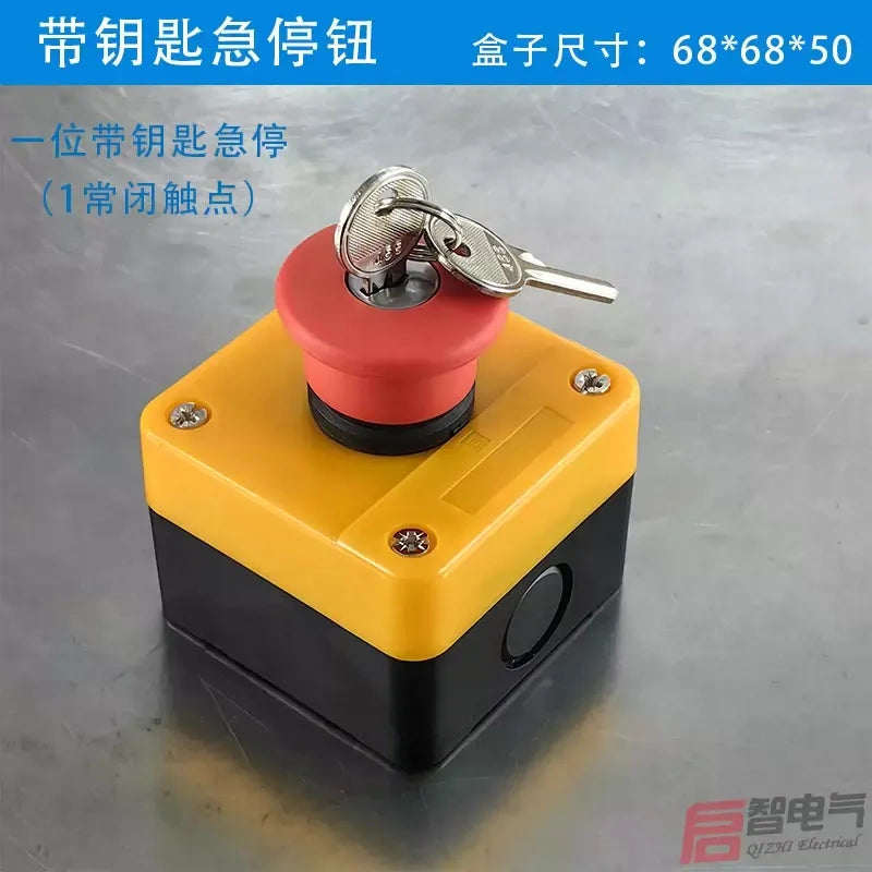 Schneider Type XB2 Waterproof Push Button Box IP65 | 1-4 Hole Control Switch for Garage Roller Shutter