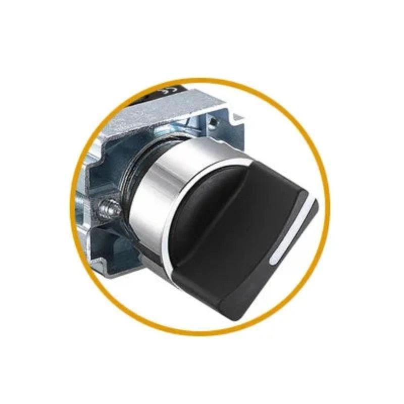 1PCS Button XB2 2/3 Position Knob Turn Change-over Switch Master Switch 22 Key Button 1NO1NC 1NO 1NC 2NO