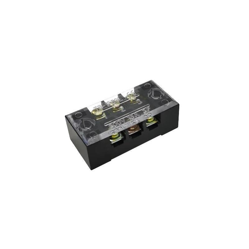 1Pcs Dual Row Barrier Screw Terminal Block Strip Wire Connector 600V 15A 3/4/6/8/10/12/15/20 Positions Optional