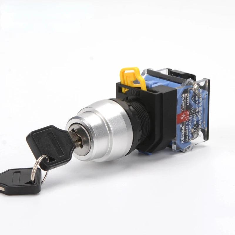 1PCS LA38-11 22mm high-quality rotary button switch key button 2 bit 3 bit 1NO 1NC / 2NO power control switch
