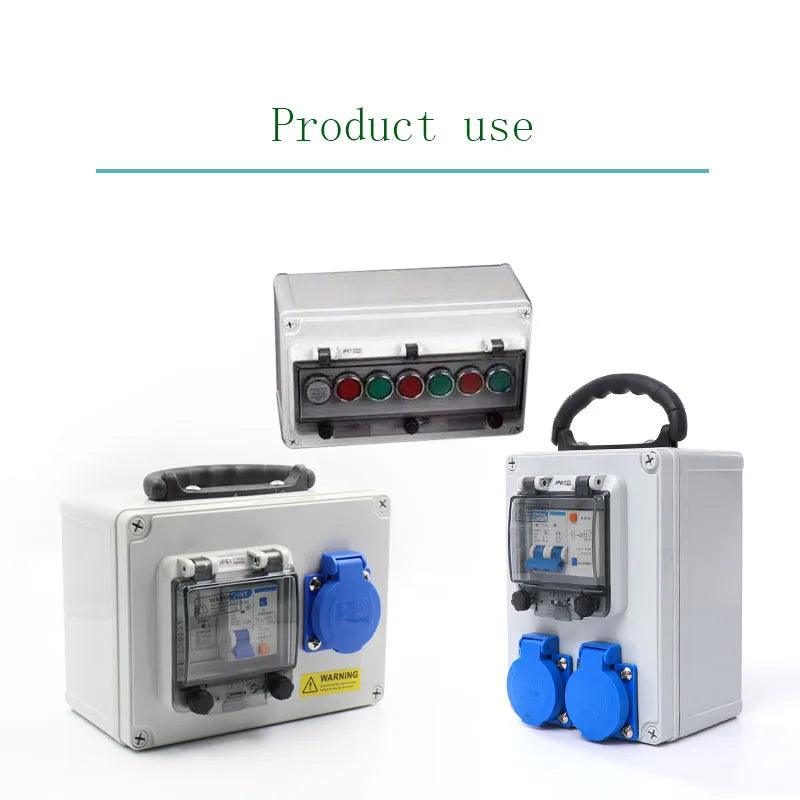 2-18 way circuit breaker switch transparent protection cover IP67 waterproof box shielding switch window protection cover