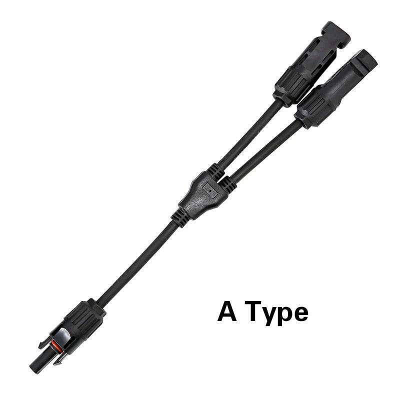 Wholesale 2 To 1 Hot Selling PV Y Branch Connector With 4mm2 1000V 30A Solar Cable For pv Stecker combiner box 2 in 1 out