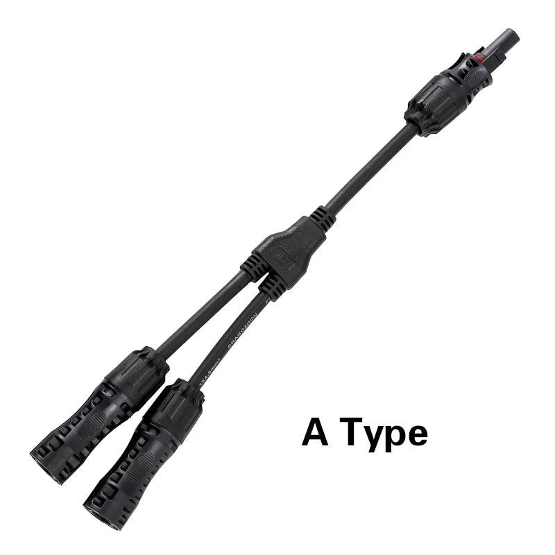 Wholesale 2 To 1 Hot Selling PV Y Branch Connector With 4mm2 1000V 30A Solar Cable For pv Stecker combiner box 2 in 1 out