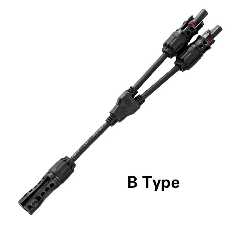 Wholesale 2 To 1 Hot Selling PV Y Branch Connector With 4mm2 1000V 30A Solar Cable For pv Stecker combiner box 2 in 1 out