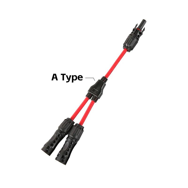 Wholesale 2 To 1 Hot Selling PV Y Branch Connector With 4mm2 1000V 30A Solar Cable For pv Stecker combiner box 2 in 1 out