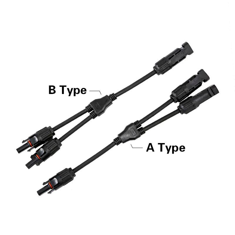 Wholesale 2 To 1 Hot Selling PV Y Branch Connector With 4mm2 1000V 30A Solar Cable For pv Stecker combiner box 2 in 1 out