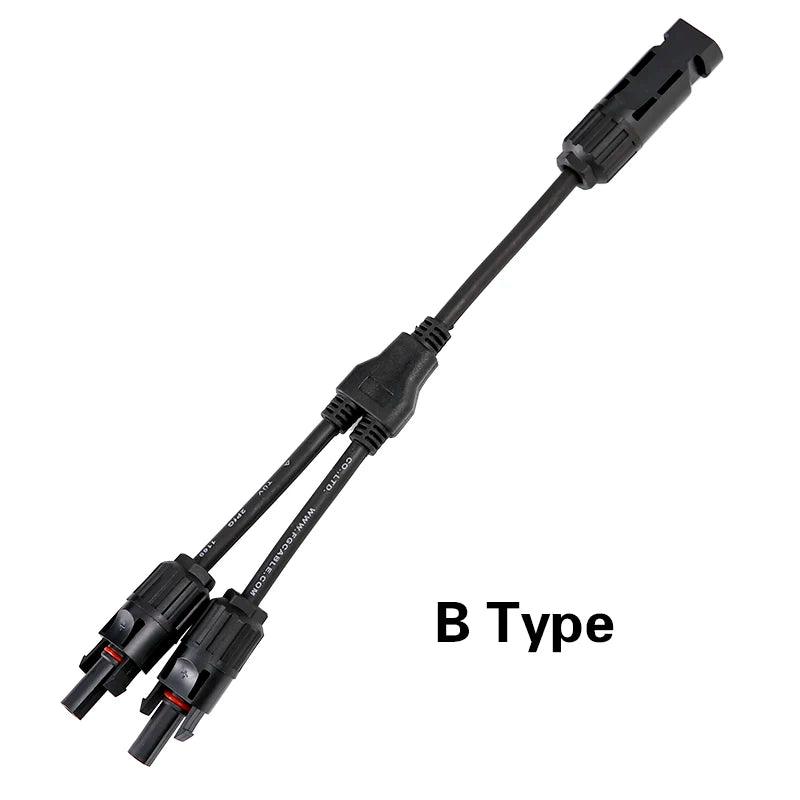 Wholesale 2 To 1 Hot Selling PV Y Branch Connector With 4mm2 1000V 30A Solar Cable For pv Stecker combiner box 2 in 1 out