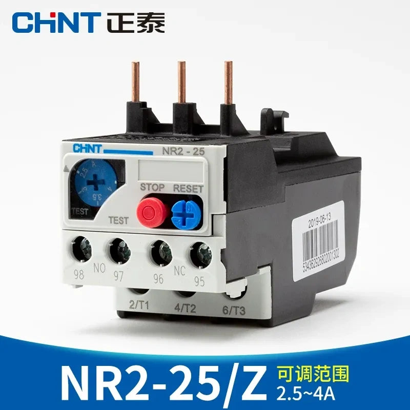 CHINT thermal overload relay, NR2 relay, CHINT NR2-25 2.5-4A