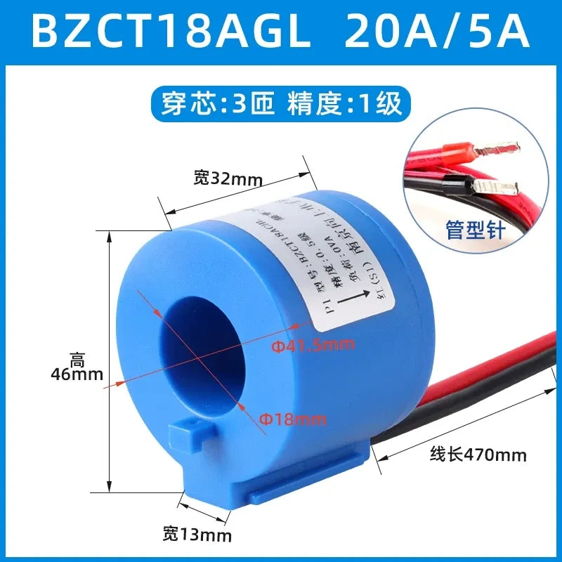 current transformer,BZCT18,BH0.66 CT,mini current transformer,1 turn current transformer,20a/5a 3 phase CT,1 class current transformer