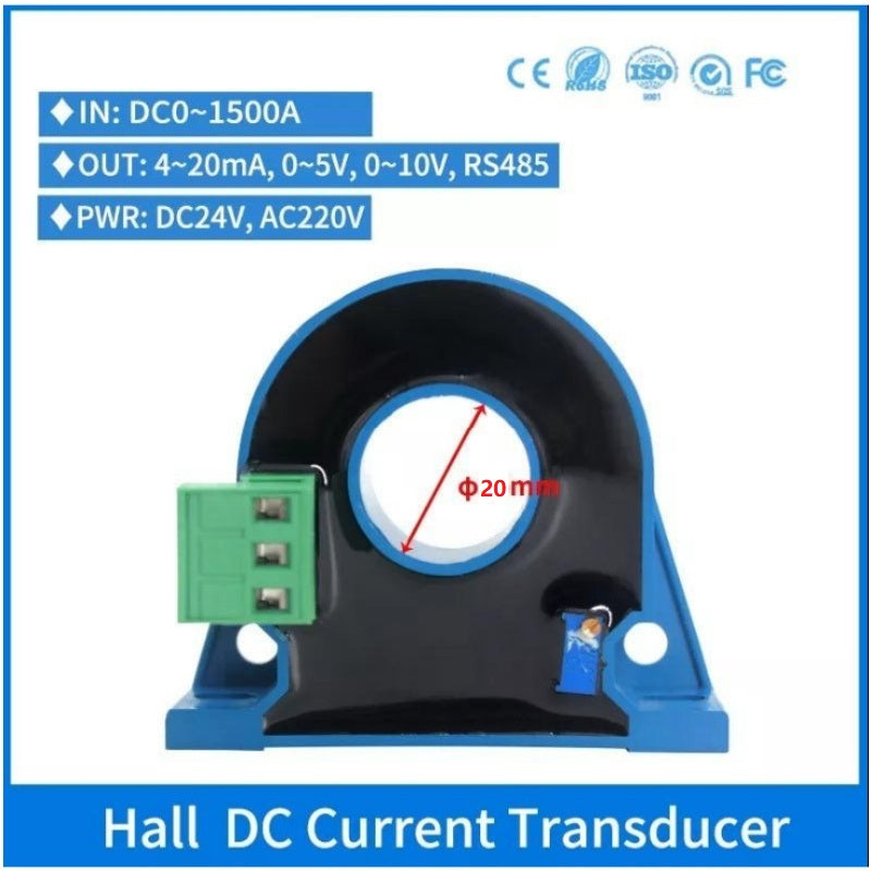 DC12V Aperture 20mm Hall Effect Current Sensor