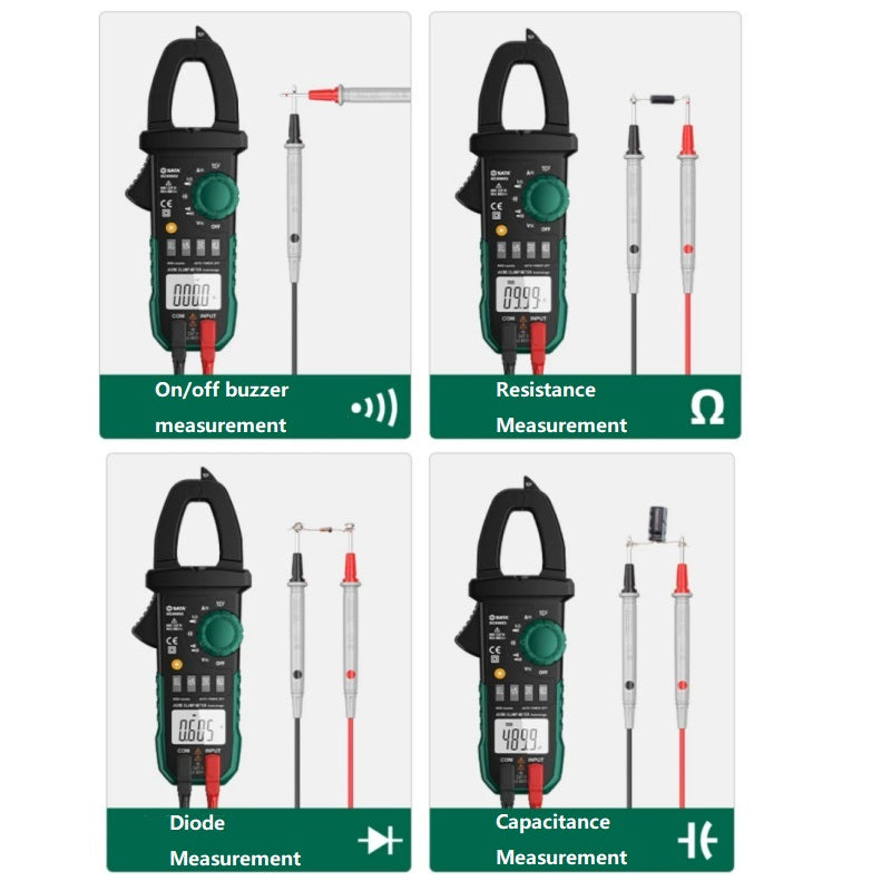 SATA clamp meter,sata d05957 d05951 d05952 d05953,digital clamp multimeter,true‑rms clamp meter,600a ac dc clamp meter,ncv non‑contact detection,intelligent anti‑burn multimeter,electrician clamp ammeter,frequency temperature vfc test,sharp tip test probe optional,6000 counts multimeter