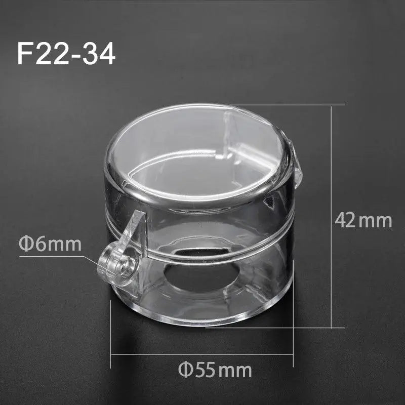 22mm 25mm 30mm mounting hole emergency stop button cover mushroom head protection cover dust ring plastic fittings diameter 55mm - electrical center b2c