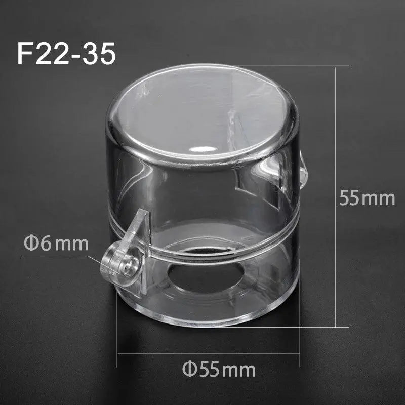 22mm 25mm 30mm mounting hole emergency stop button cover mushroom head protection cover dust ring plastic fittings diameter 55mm - electrical center b2c