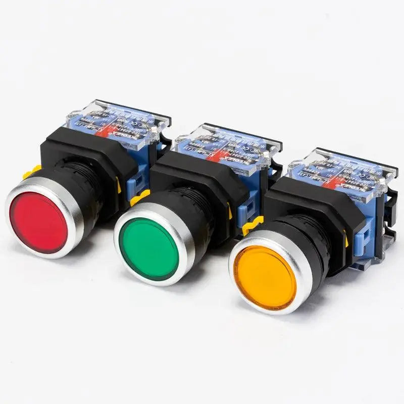22mm LA38A-11BN LA38A-11ZS LA38A-11M Momentary self locking knob emergency stop mushroom emergency start control button switch - electrical center b2c,la38 series button switch