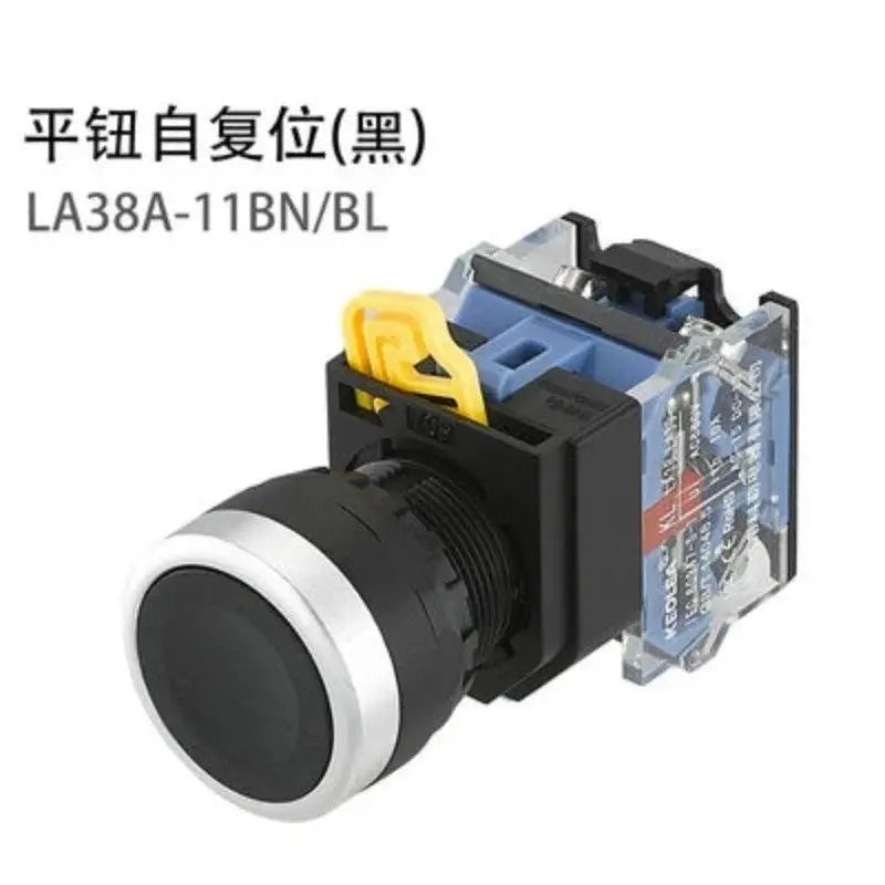 22mm LA38A-11BN LA38A-11ZS LA38A-11M Momentary self locking knob emergency stop mushroom emergency start control button switch - electrical center b2c