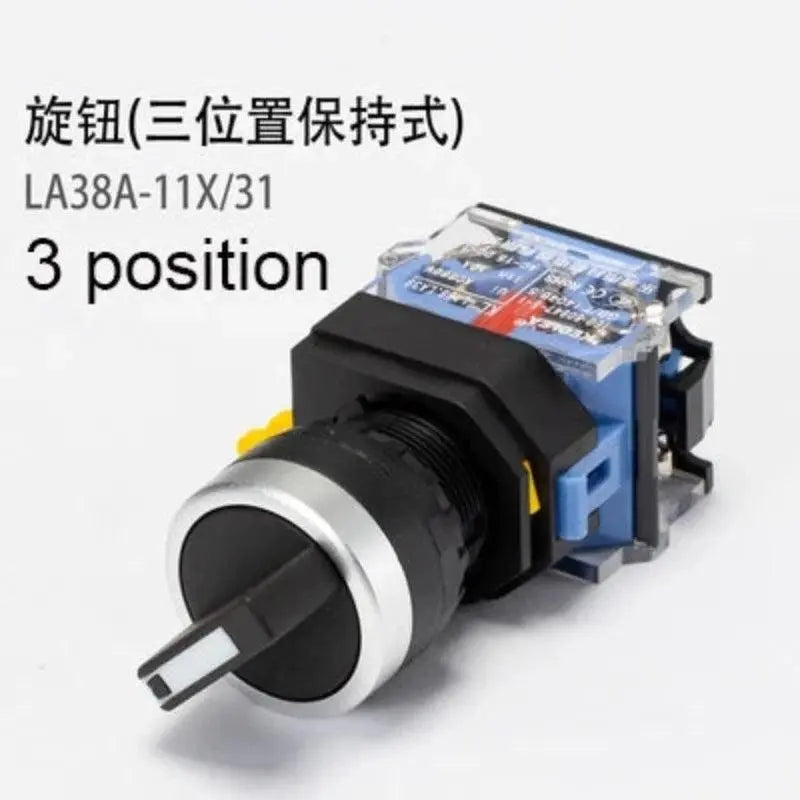 22mm LA38A-11BN LA38A-11ZS LA38A-11M Momentary self locking knob emergency stop mushroom emergency start control button switch - electrical center b2c