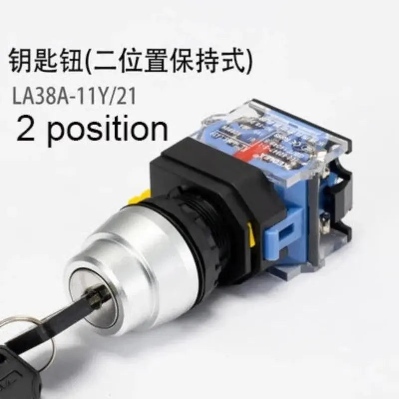 22mm LA38A-11BN LA38A-11ZS LA38A-11M Momentary self locking knob emergency stop mushroom emergency start control button switch - electrical center b2c