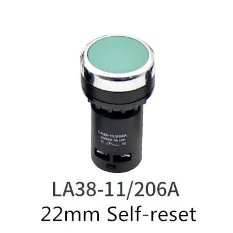 22mm Economical LA38-11/206A Button Switch Knob Switch Emergency Stop Switch Normal Open + Normal Close