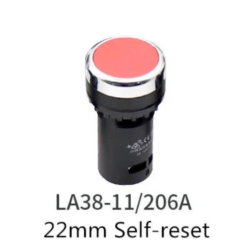 22mm Economical LA38-11/206A Button Switch Knob Switch Emergency Stop Switch Normal Open + Normal Close