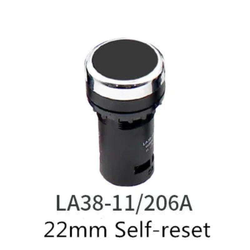 22mm Economical LA38-11/206A Button Switch Knob Switch Emergency Stop Switch Normal Open + Normal Close,la38 series button switch