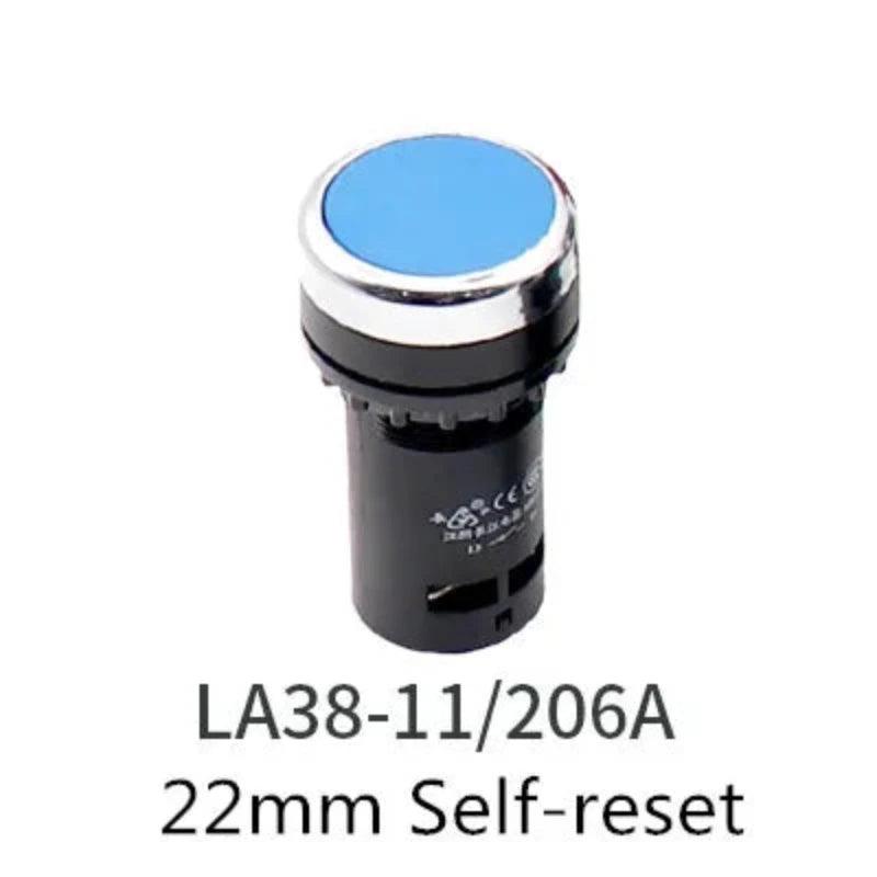 22mm Economical LA38-11/206A Button Switch Knob Switch Emergency Stop Switch Normal Open + Normal Close