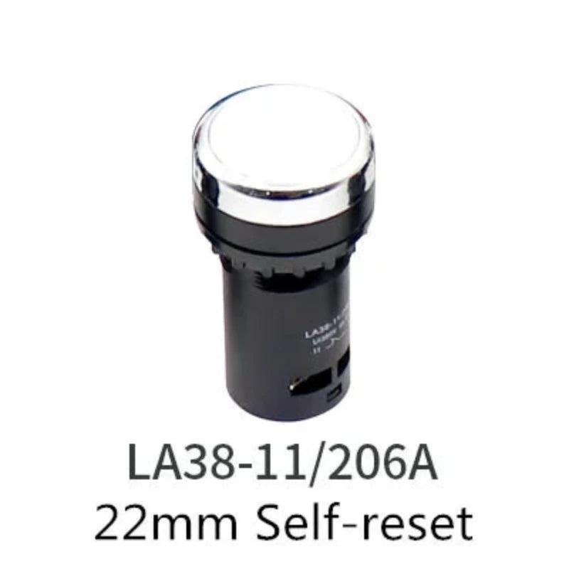 22mm Economical LA38-11/206A Button Switch Knob Switch Emergency Stop Switch Normal Open + Normal Close