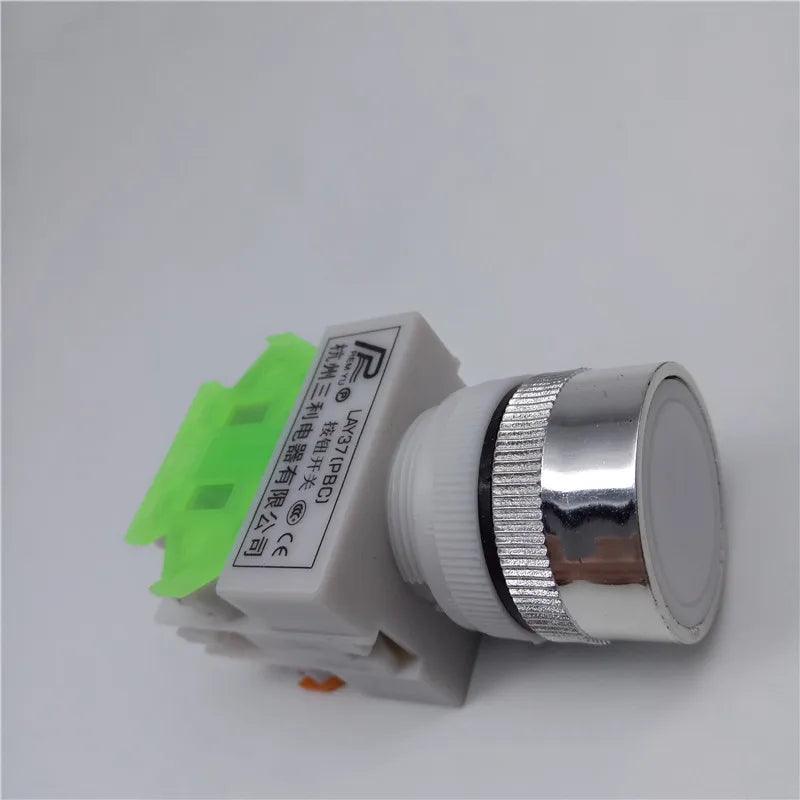 22mm LAY37 Y090 Self-reset Push button switches Red Green Blue Yellow White Black 1NO 1NC 10A250VAC