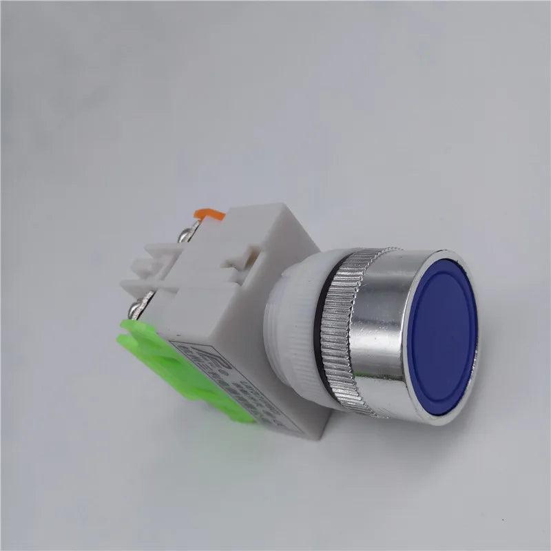 22mm LAY37 Y090 Self-reset Push button switches Red Green Blue Yellow White Black 1NO 1NC 10A250VAC