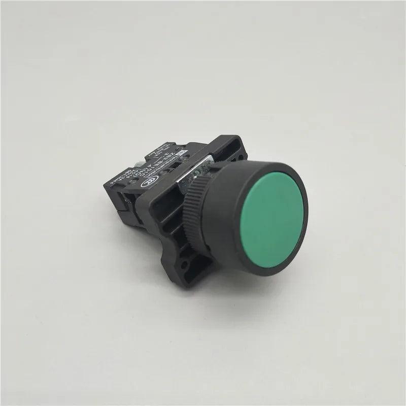 22mm Momentary Flat Push Button Switch XB2- EA31 EA42 ZB2-BE101C 102C NO/NC 10A Self Return Power Starter Switch Red Green