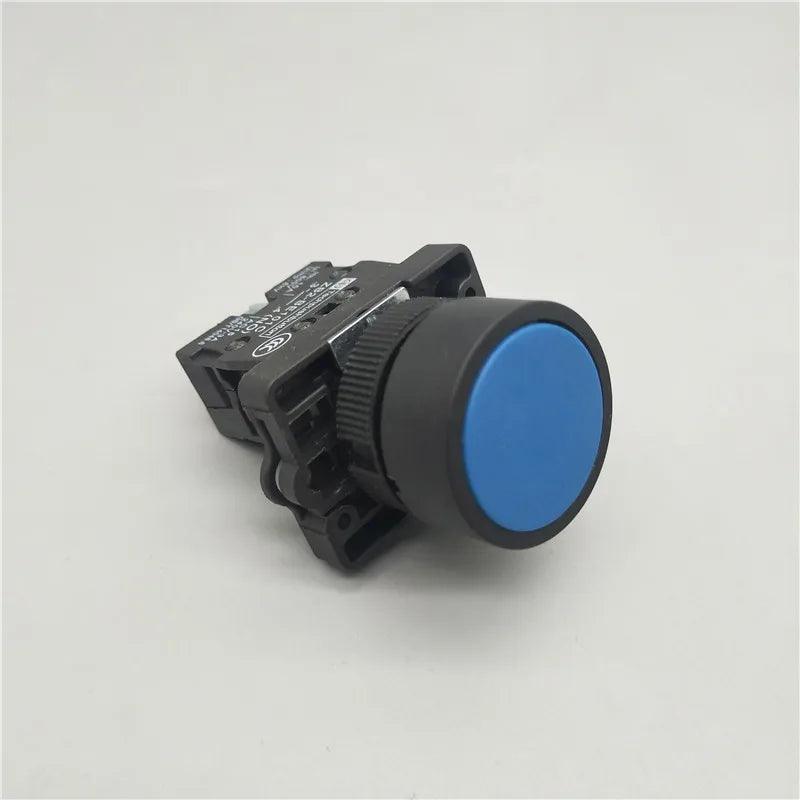 22mm Momentary Flat Push Button Switch XB2- EA31 EA42 ZB2-BE101C 102C NO/NC 10A Self Return Power Starter Switch Red Green