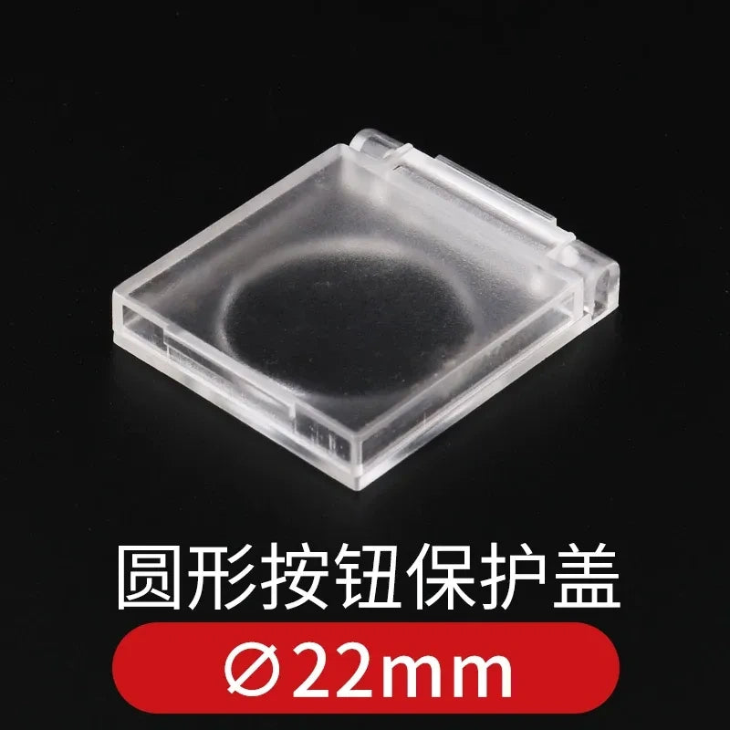 Push Button Protective Cover, Waterproof Dustproof Anti-oil Button Guard Cap, Warning Ring, for 12/16/19/22/25mm Metal Pushbutton Switch