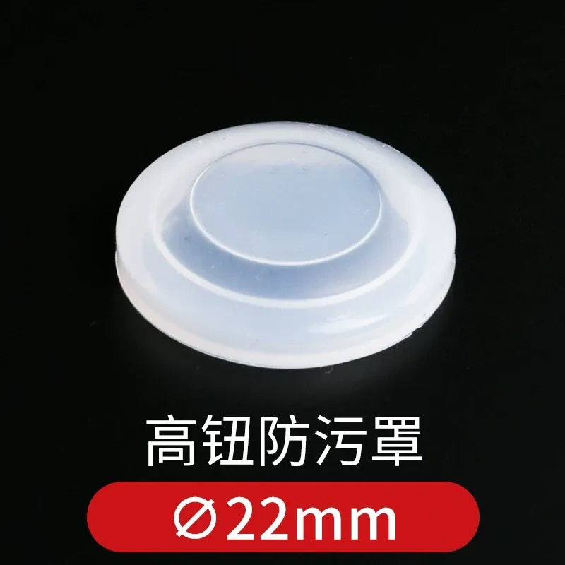 Push Button Protective Cover, Waterproof Dustproof Anti-oil Button Guard Cap, Warning Ring, for 12/16/19/22/25mm Metal Pushbutton Switch
