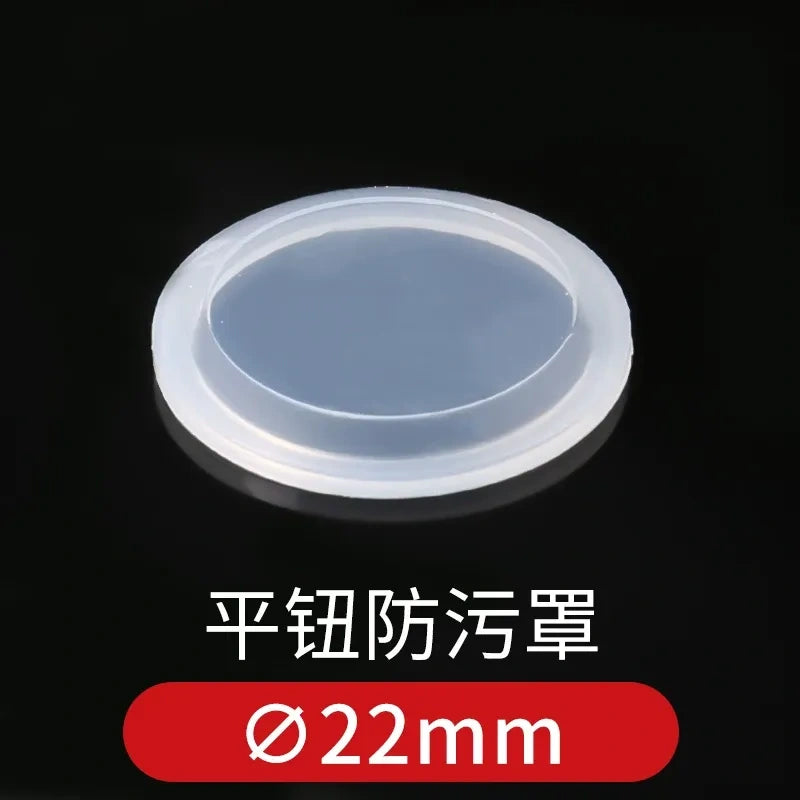 Push Button Protective Cover, Waterproof Dustproof Anti-oil Button Guard Cap, Warning Ring, for 12/16/19/22/25mm Metal Pushbutton Switch