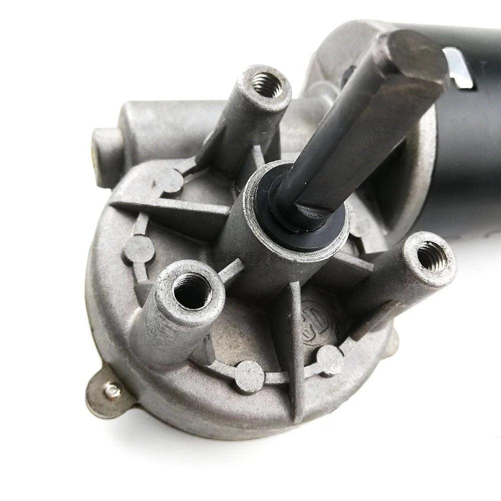 24VDC High Torque Worm Gear Reducer Motor 30rpm 50rpm 100rpm Worm Gear Motor Wiper Barbecue Grill Motor Turn Right Or Left