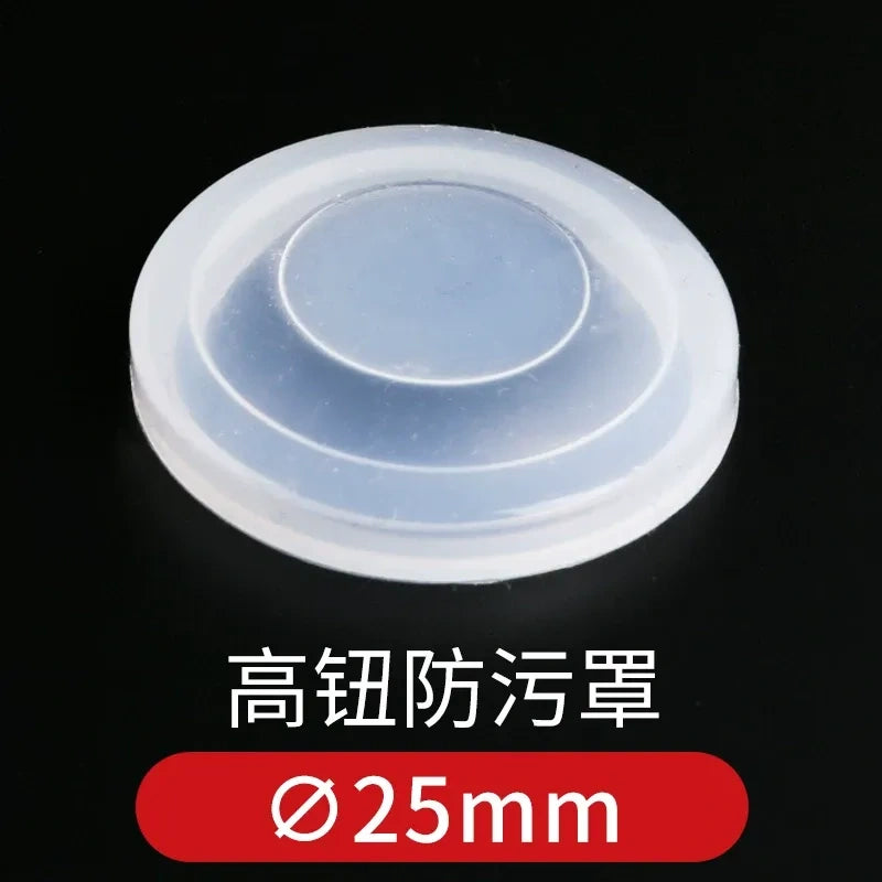 Push Button Protective Cover, Waterproof Dustproof Anti-oil Button Guard Cap, Warning Ring, for 12/16/19/22/25mm Metal Pushbutton Switch