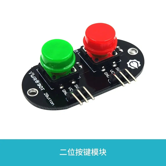 Arduino Push Button Module 2/3/4/6/8 Keys, 3.5V-5V Digital Input Electronic Block with Optional Plastic Housing