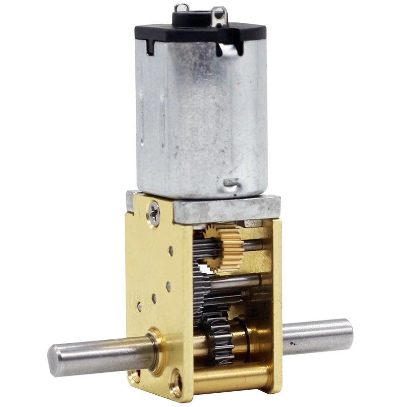 3~12V GA12-N20 Worm Gear DC Motor Double/Dual Shafts with Self-Locking For Intelligent Car/Robot/DIY Model,dc motor ga12 n20